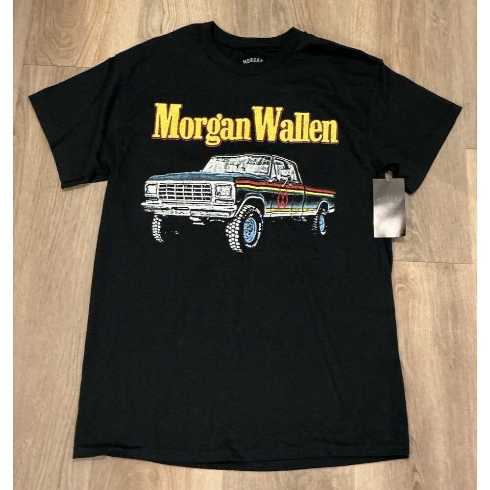 Morgan Wallen Truck Black  T-shirt Unisex Sz Medium